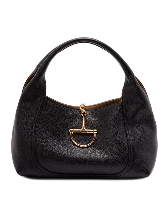 Gucci Handbags - NEW GUCCI $2900 SOFTBIT MEDIUM GRAINY LEATHER BLACK TOTE BAG AUTHENTIC